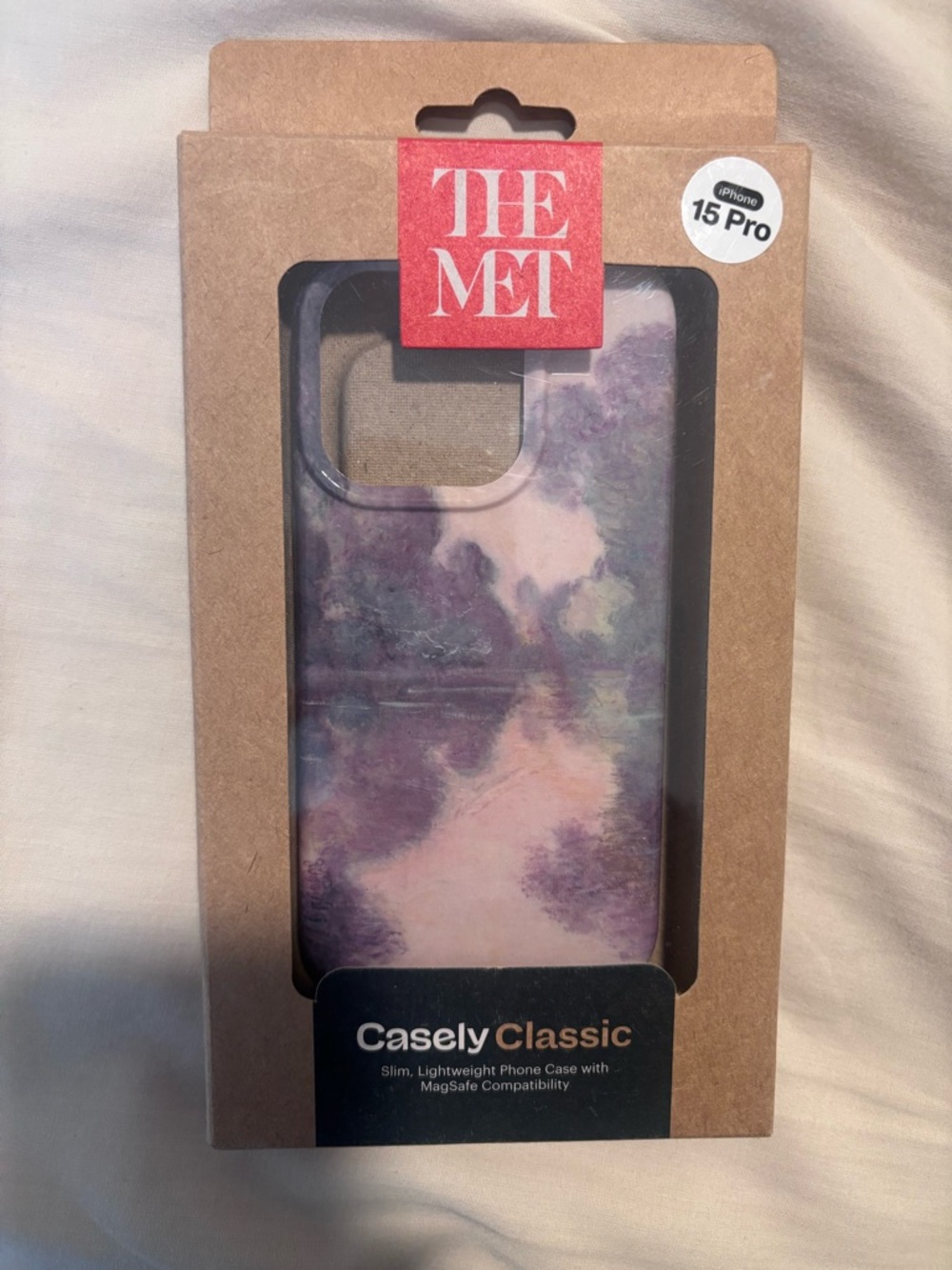 Casely Classic iPhone 15 Pro Case - Purple Marble
